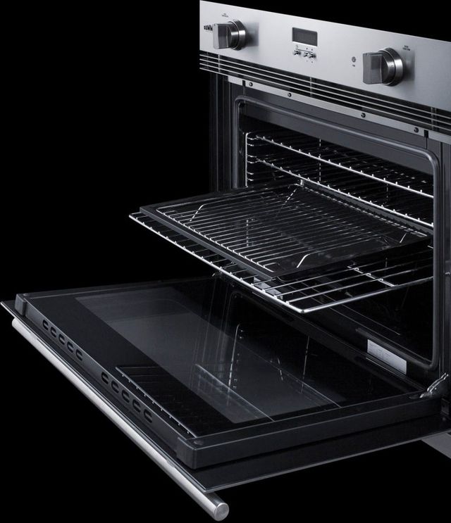 Summit® 30" Stainless Steel Single Gas Wall Oven-3