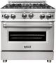 ZLINE 30" Stainless Steel Pro Style Gas Range-0