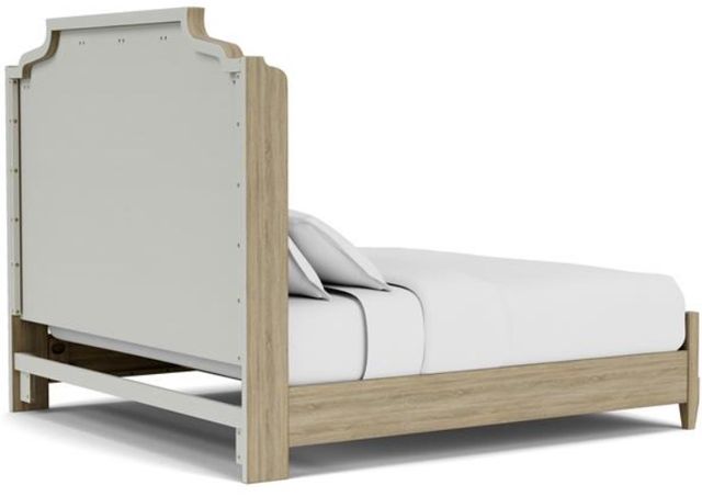 Riverside Furniture Amelia Nutmeg/White Upholstered Queen Bed-3
