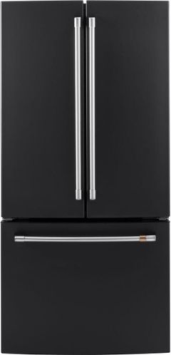 Café™ 33 in. 18.6 Cu. Ft. Matte Black Counter Depth French Door Refrigerator