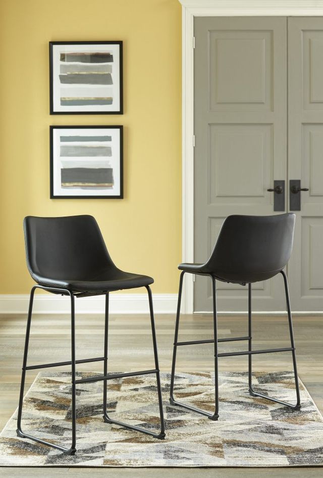 Signature Design by Ashley® Centiar Black Pub Height Bar Stool-5
