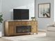 Signature Design by Ashley® Sharlance Light Brown 81" TV Stand with Electric Fireplace-1