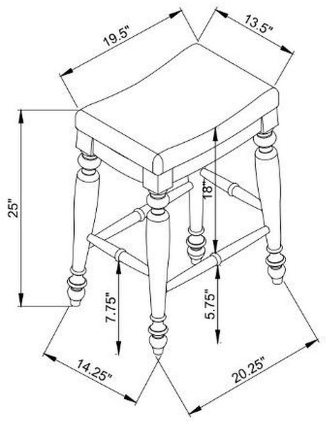 Linon Marino Antique Walnut Counter Stool-2
