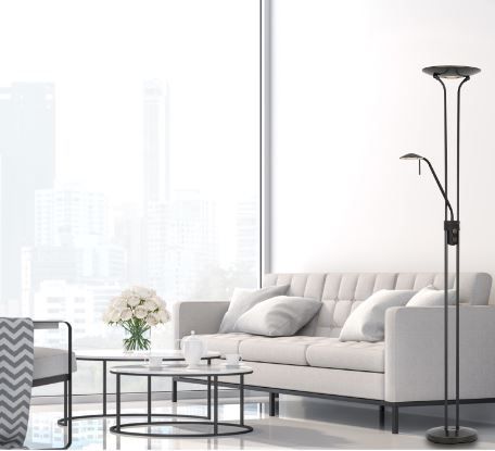 Cal® Lighting & Accessories Dark Bronze Floor Lamp-1