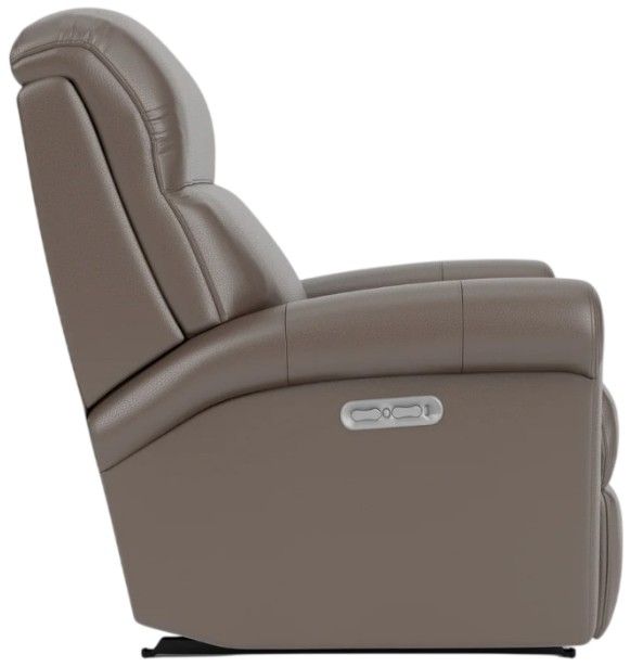 Flexsteel® Customizable Davis Leather Power Recliner with Power Headrest-2