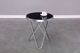 Brassex Inc. Frosted Glass Top Accent Table with Silver Hairpin Legs-1