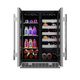 Element Cellara 24" 4.7 cu. ft. Stainless Steel Dual Zone Beverage & Wine Cooler -3