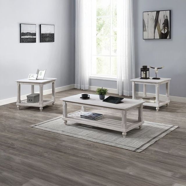 New Classic® Home Furnishings Cade 3-Piece White Occasional Table Set-1