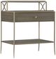 Hooker® Furniture Elixir Champagne Silver/Soft Gray Nightstand-0