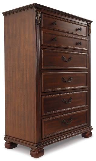 Signature Design by Ashley® Leahlyn 4-Piece Warm Brown King Panel Bed Set-3