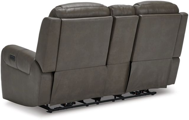 Signature Design by Ashley® Card Player Smoke Power Reclining Loveseat-3