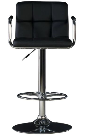 Powell® Boyd Black/Chrome Adjustable Gas Lift Bar Stool -3