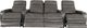 RowOne Cortés Home Entertainment Seating Gray 4-Chair Row with Loveseat-2
