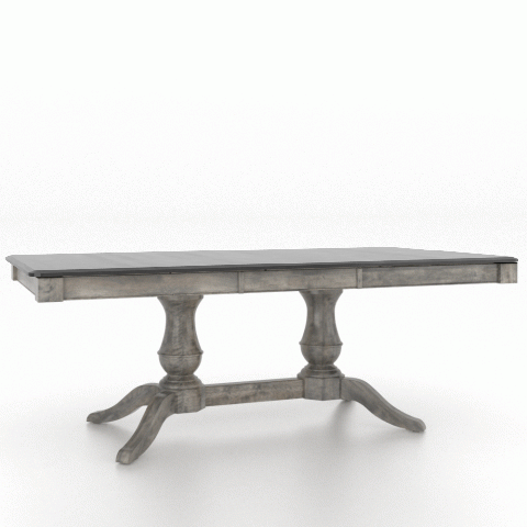 Canadel Customizable Gourmet 82" VS Base Dining Table with One Removable Leaf-3