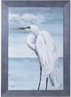 StyleCraft Great Egret Standing Dark Gray/Light Blue/White Wall Art-0