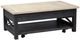Liberty Furniture Heatherbrook Ash Lift Top Cocktail Table with Charcoal Base -0