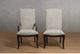 Mazin Furniture Savion Beige/Espresso Dining Room Arm Chair-2