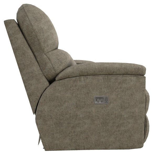 La-Z-Boy® Trouper Sable Power Reclining Loveseat with Console and Headrest-2
