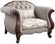 ACME Furniture Miyeon Cherry/Gray Accent Chair-0