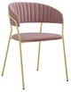Armen Living Nara 2-Piece Pink Dining Chairs-0