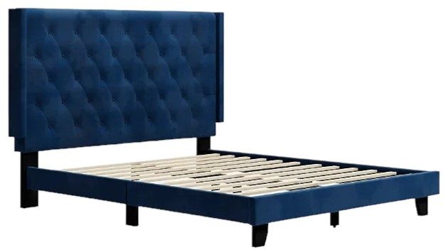 Signature Design by Ashley® Vintasso Blue Queen Upholstered Bed-0