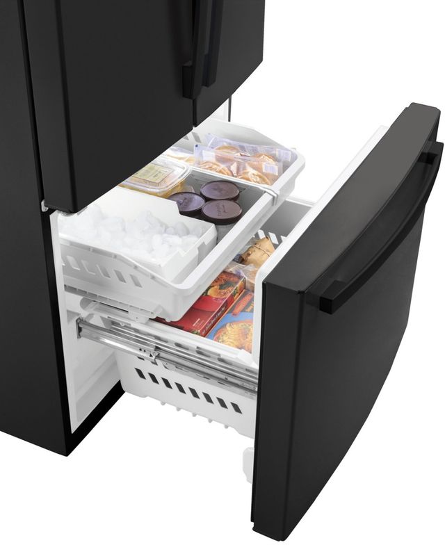 GE® 36" 27 Cu. Ft. Black French Door Refrigerator with Internal Water Dispenser-4