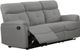 Titus Furniture Light Grey Recliner Sofa-0