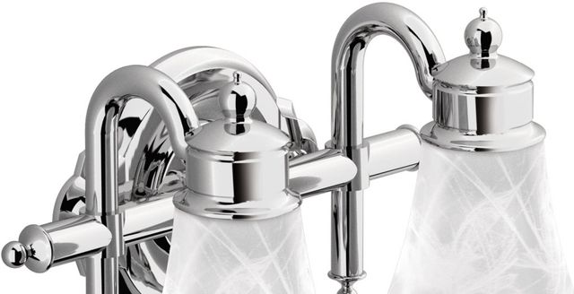 Moen® Waterhill® Chrome Two Globe Bath Light-1