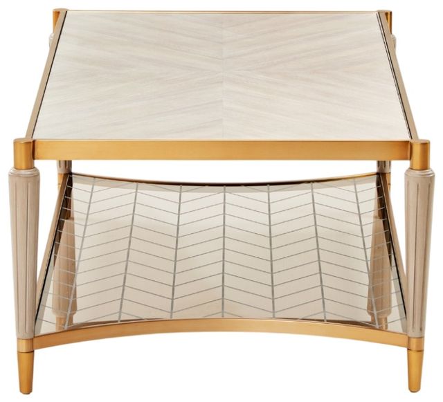 Michael Amini® St. Charles Dove Gray Cocktail Table-3