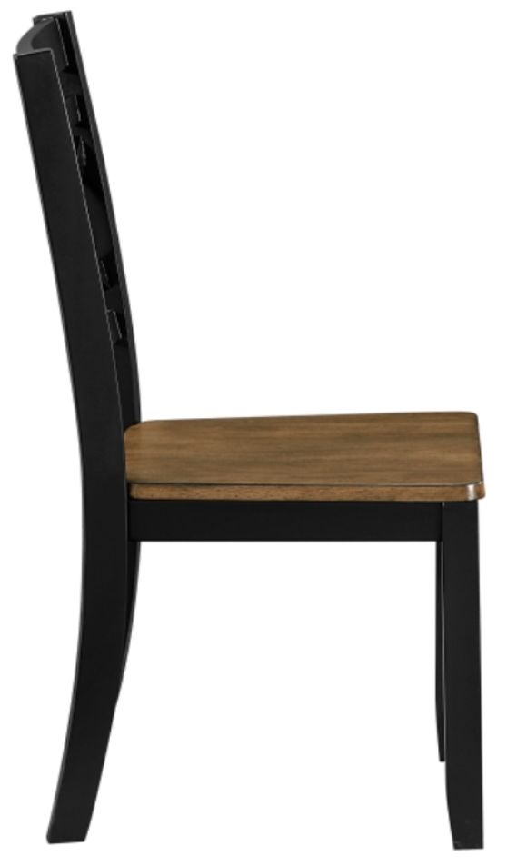 Homelegance® Tyler Black/Brown Side Chair-3