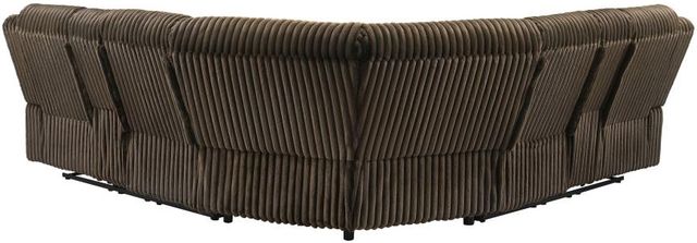 Coaster® Atkinson Chocolate Upholstered Reclining Sectional Sofa-3