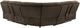 Coaster® Atkinson Chocolate Upholstered Reclining Sectional Sofa-3