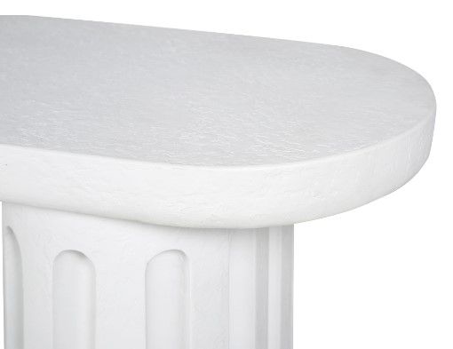 Moe's Home Collection Eris White Concrete Outdoor Bench-2