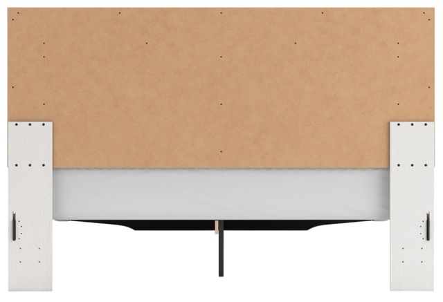 Signature Design by Ashley® Zuraleus White King Upholstered Panel Storage Bed-4