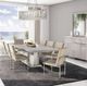 Michael Amini® Marin Greige Rectangular Double Pedestal Table-1