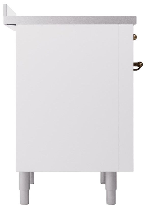 Ilve® Nostalgie II Series 36" White Pro Style Induction Range-3