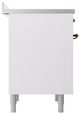 Ilve® Nostalgie II Series 36" White Pro Style Induction Range-3