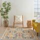 Nourison Home™ Allur Yellow Multicolor 5'x7' Style 1 Area Rug-1