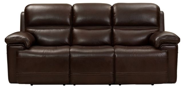 BarcaLounger® Sedrick El-Paso Walnut Leather Power Reclining Sofa-2