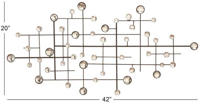 Deco Marche Silver Abstract Wall Decor-3