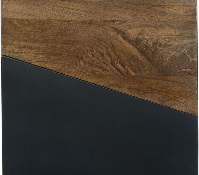 Signature Design by Ashley® Trailbend Brown Accent Table with Gunmetal  Accent -3