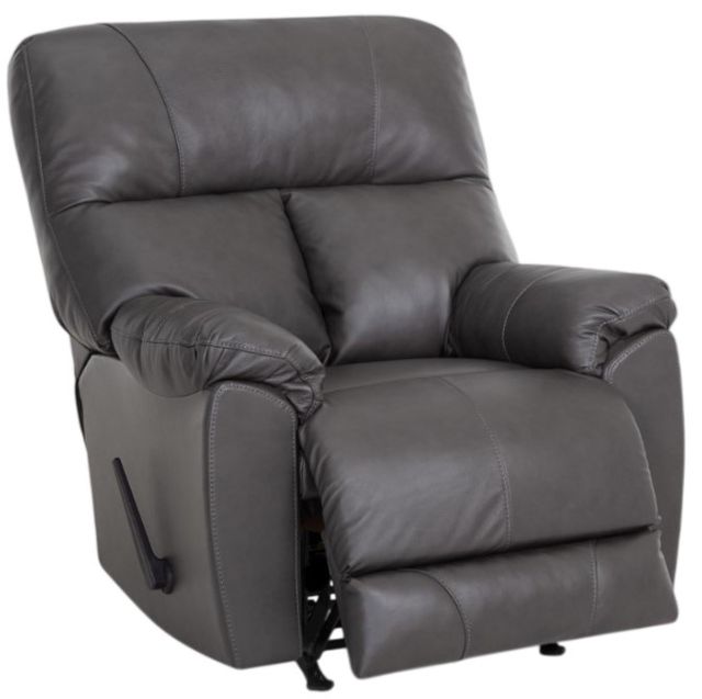 Franklin™ Kent Eden Iron Leather Manual Swivel Rocker Recliner-2