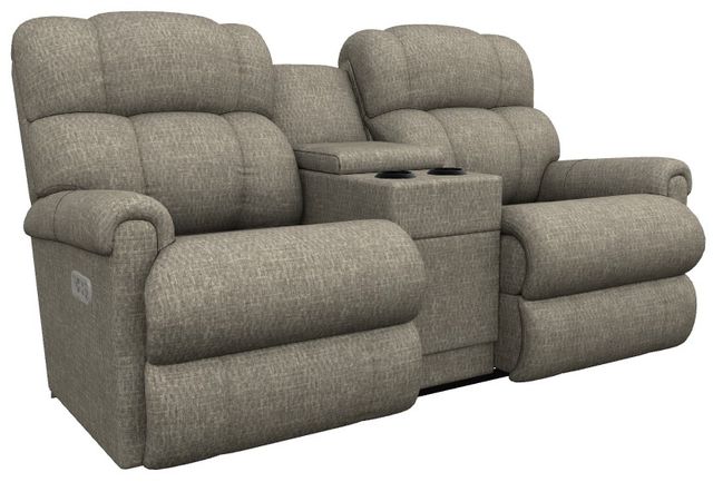 La-Z-Boy® Pinnacle Marble Power Wall Reclining Loveseat with Console, Headrest, and Lumbar-0