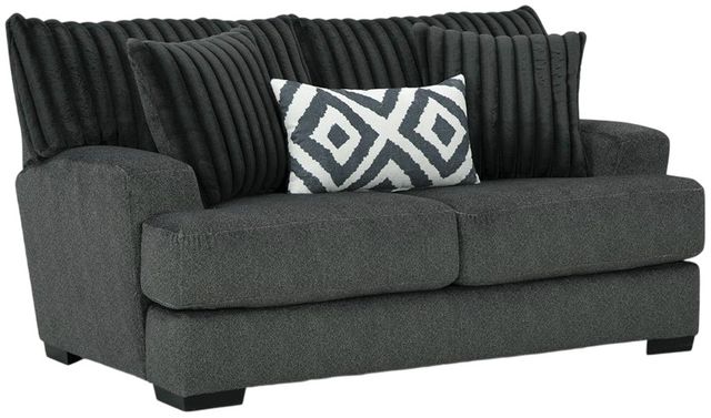 Albany Industries Tweed Gunmetal Loveseat-0