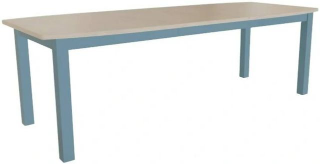 Mavin Customizable 38" x 72" Boat Extendable Dining Table with 2 Leaves-0