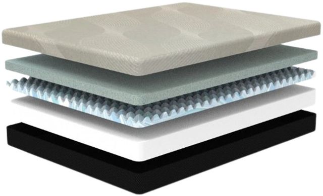 BedTech 10" Gel Memory Foam Medium Firm Tight Top Queen Mattress in a Box-2