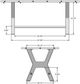 Amisco Customizable Parade 42" Solid Birch Bar Table with 1.63" Thick Tabletop-2