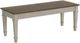 Elements International Farmington Medium Brown/Washed Stone Dining Bench-0