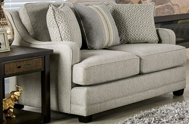Furniture of America® Stephney Gray Loveseat-0