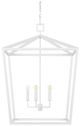 Currey & Company Denison Gesso White Large Chandelier-2